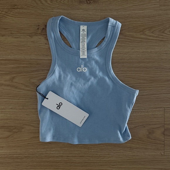 Alo Yoga Aspire Tank in Seashell Blue size XS - Picture 1 of 5